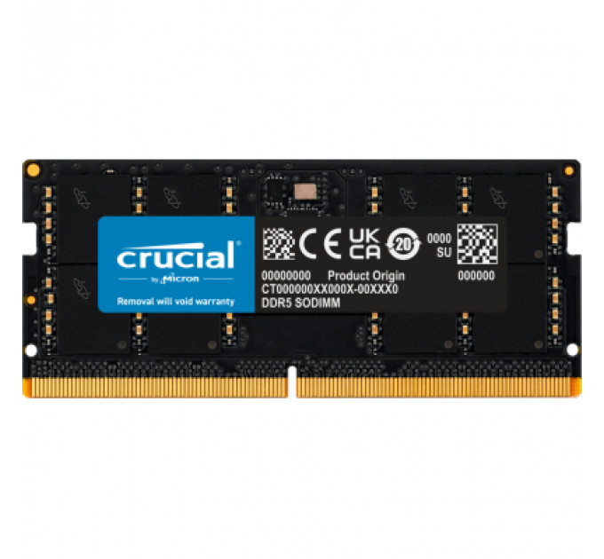 Модуль пам'яті для ноутбука SoDIMM DDR5 32GB 5200 MHz Micron (CT32G52C42S5)