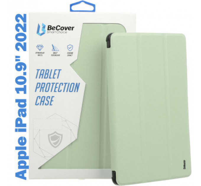 Чохол до планшета BeCover TPU Edge mount Apple Pencil Apple iPad 10.9" 2022 Green (708483)