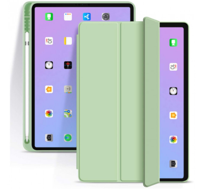 Чохол до планшета BeCover Tri Fold Soft TPU mount Apple Pencil Apple iPad 10.2 2019/2020/2021 Green (708457)