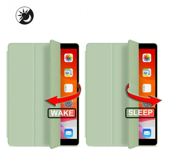 Чохол до планшета BeCover Tri Fold Soft TPU mount Apple Pencil Apple iPad 10.2 2019/2020/2021 Light Green (708458)