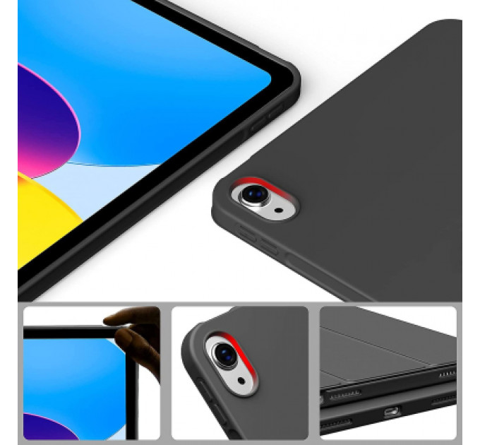 Чохол до планшета BeCover Tri Fold Soft TPU mount Apple Pencil Apple iPad 10.9" 2022 Black (708459)