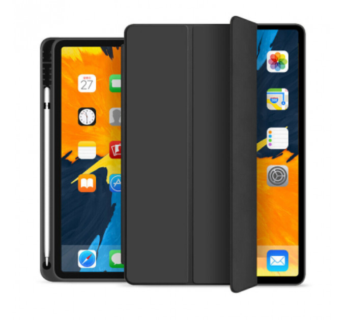 Чохол до планшета BeCover Tri Fold Soft TPU mount Apple Pencil Apple iPad 10.9" 2022 Black (708459)