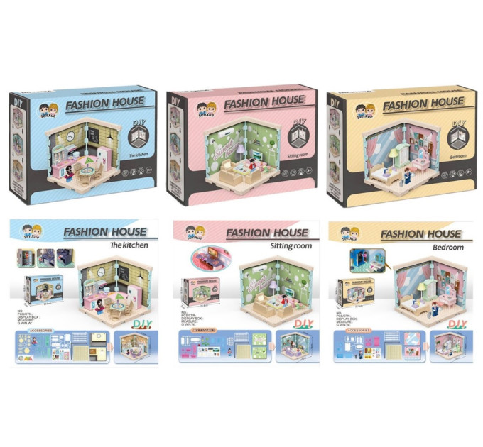DIY TOYS Конструктор DIY Toys Ляльковий будинок в асортименті, CJ-4051459