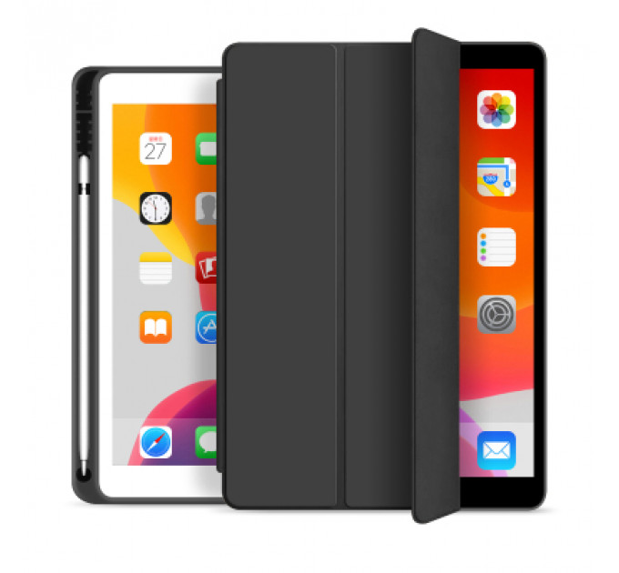 Чохол до планшета BeCover Tri Fold Soft TPU mount Apple Pencil Apple iPad 9.7 2017/2018 A1822/A1823/A1893/A1954 Black (708453)
