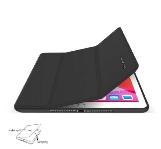 Чохол до планшета BeCover Tri Fold Soft TPU mount Apple Pencil Apple iPad 9.7 2017/2018 A1822/A1823/A1893/A1954 Black (708453)