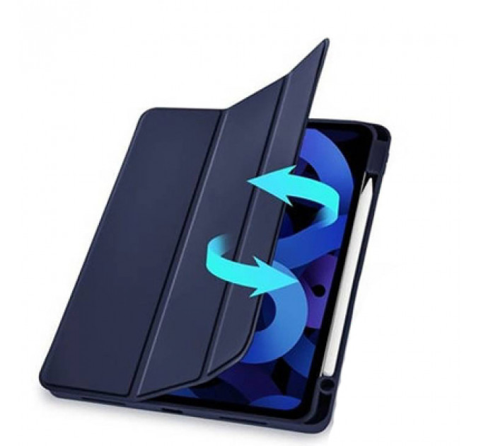 Чохол до планшета BeCover Tri Fold Soft TPU mount Apple Pencil Apple iPad Air 5 (2022) 10.9" Deep Blue (708454)