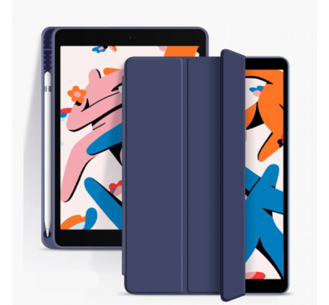 Чохол до планшета BeCover Tri Fold Soft TPU mount Apple Pencil Apple iPad Air 5 (2022) 10.9" Deep Blue (708454)