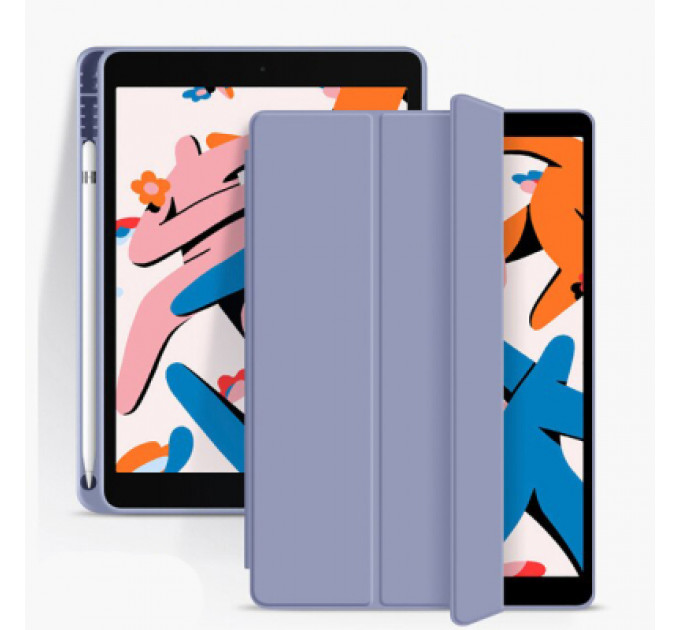 Чохол до планшета BeCover Tri Fold Soft TPU mount Apple Pencil Apple iPad Air 5 (2022) 10.9" Purple (708455)