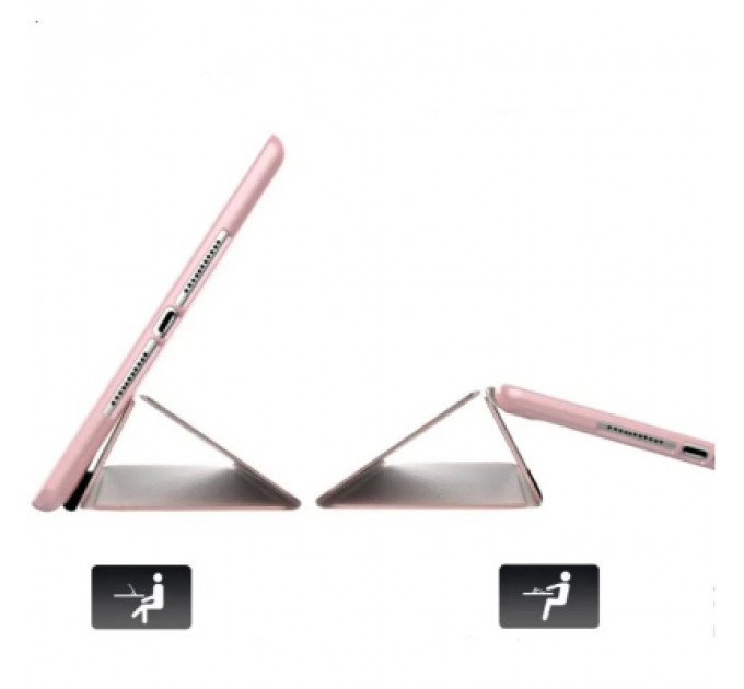 Чохол до планшета BeCover Tri Fold Soft TPU Silicone Apple iPad 10.2 2019/2020/2021 Pink (708516)