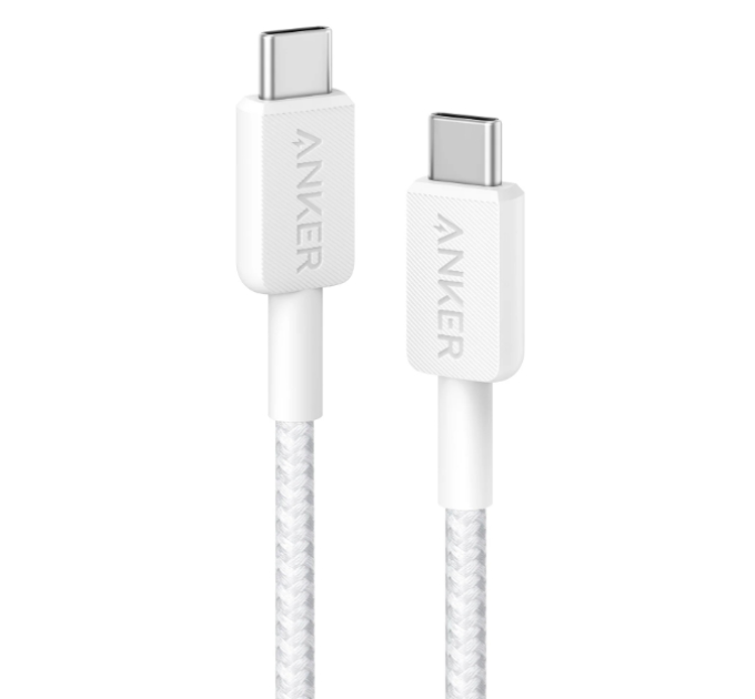 Anker Кабель Anker 322 USB-C to USB-C - 1.8m Nylon White