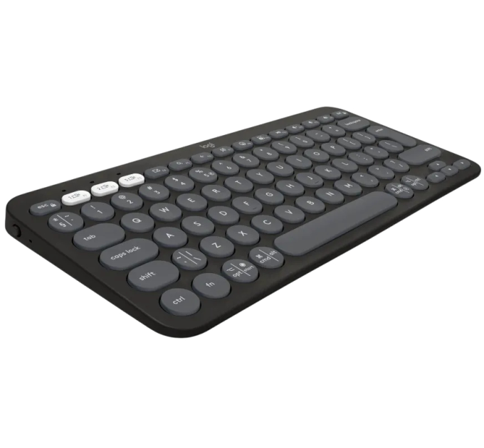 Logitech Клавіатура Logitech K380s Pebble Keys 2 Tonal Graphite