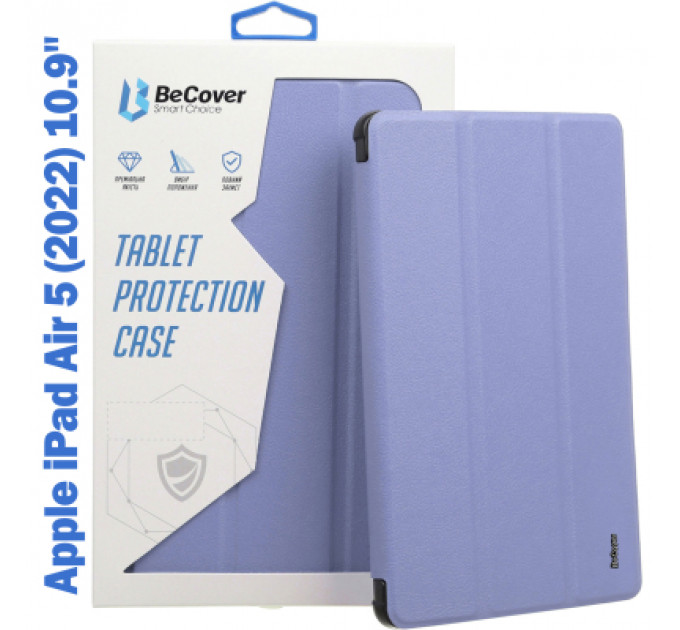 Чохол до планшета BeCover Tri Fold Soft TPU Silicone Apple iPad Air 5 (2022) 10.9" Purple (708511)