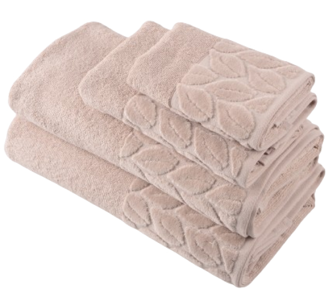 SOHO Рушник банний Soho 30х50 см Leaves Cream