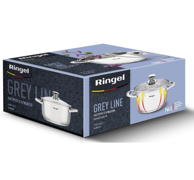 Ringel Каструля Ringel Grey line (3.2 л) 20 см