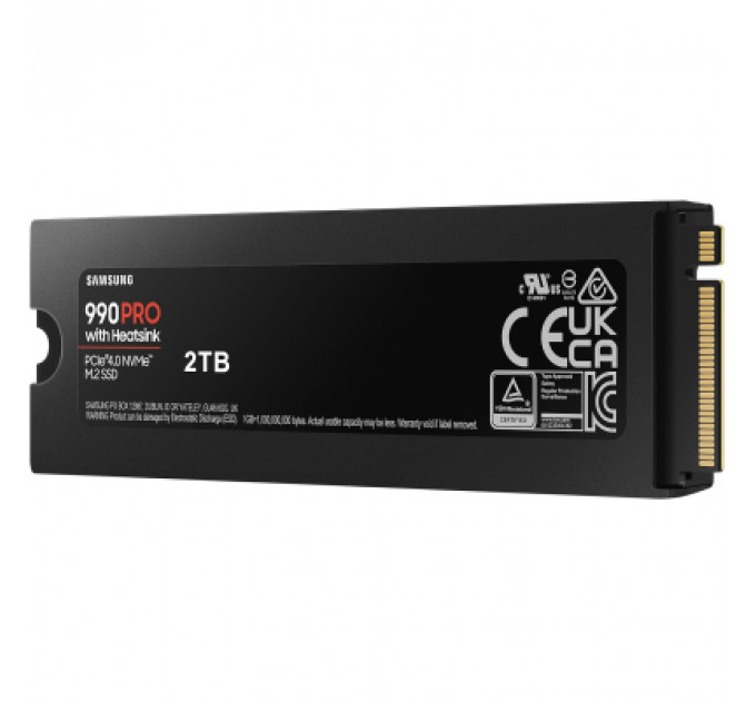 Накопичувач SSD M.2 2280 2TB 990 PRO with Heatsink Samsung (MZ-V9P2T0CW)