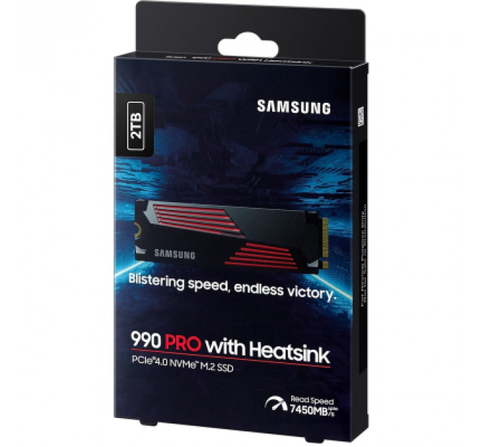 Накопичувач SSD M.2 2280 2TB 990 PRO with Heatsink Samsung (MZ-V9P2T0CW)