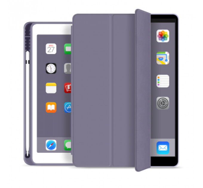 Чохол до планшета BeCover Tri Fold Soft TPU mount Apple Pencil Apple iPad 10.2 2019/2020/2021 Purple (706746)