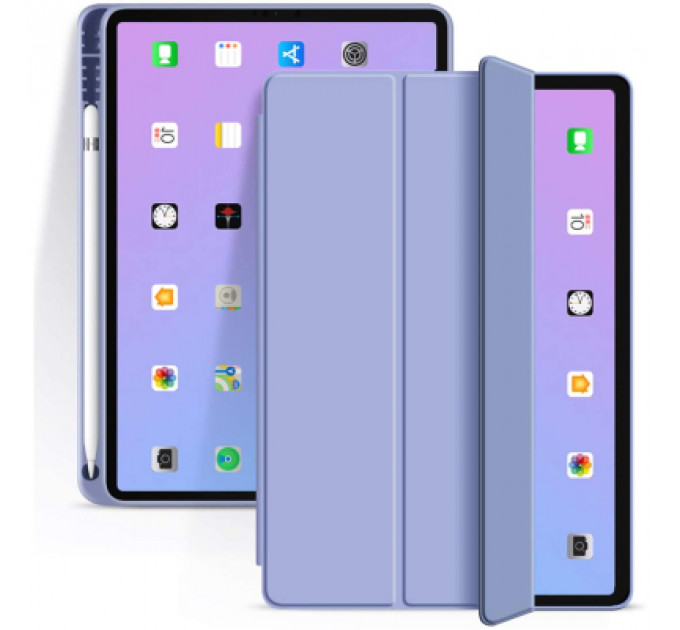 Чохол до планшета BeCover Tri Fold Soft TPU mount Apple Pencil Apple iPad Air 4 10.9 2020/2022 Purple (706751)