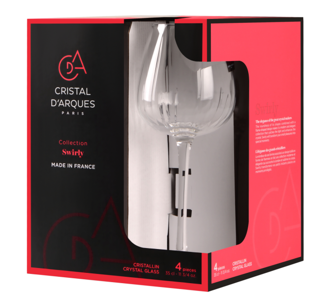 CD'A Набір келихів CD'A Swirly, 4х350 мл