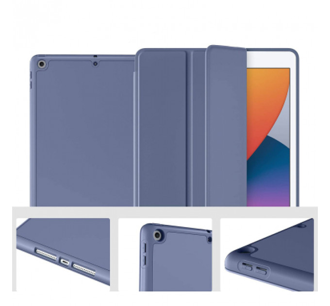 Чохол до планшета BeCover Tri Fold Soft TPU Silicone Apple iPad Air 4 10.9 2020/2021 Purple (706873)
