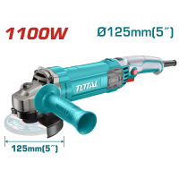 Кутова шліфувальна машина TOTAL TG11012556 1100Вт, 125мм, 12000 об/хв.