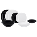 Luminarc Сервіз столовий Luminarc Carine White&Black, 18 предметів
