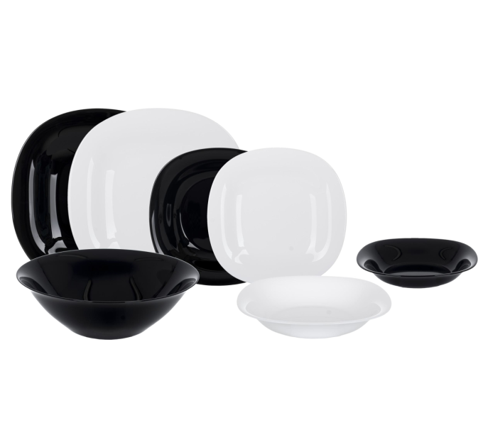 Luminarc Сервіз столовий Luminarc Carine White&Black, 18 предметів