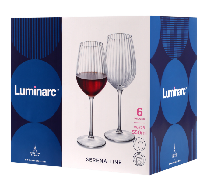 Luminarc Набір келихів Luminarc Serena Line, 6х550 мл