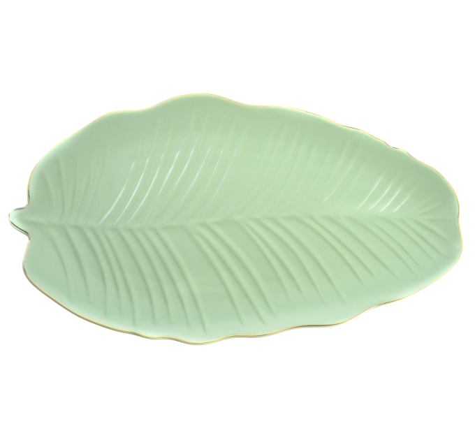 Limited Edition Блюдо Limited Edition Leaf Green Gold