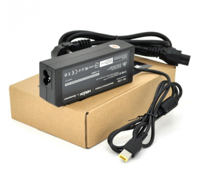 Блок живлення до ноутбуку Merlion LENOVO 65W 20V 3,25A, прямокутний (pin inside) (03219 / LLN65/20-FOR YOGA)