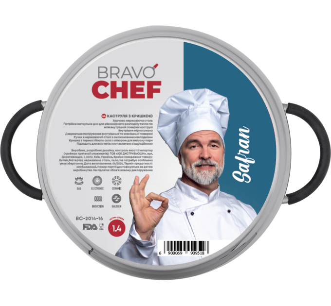 Bravo Chef Каструля Bravo Chef Safran (1.4 л) 16 см