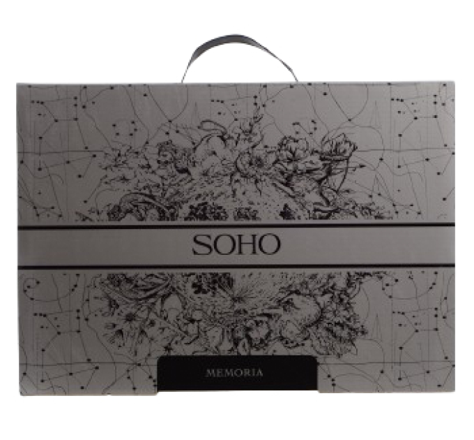 SOHO Комплект постільної білизни Soho Євро Memoria 200х230 см Mono Green