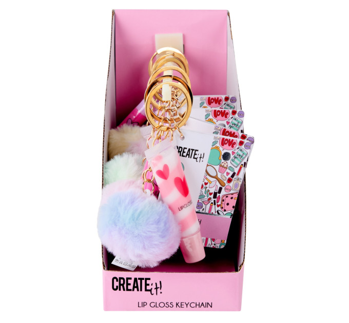 Create it! Набір блисків для губ на брелку з помпоном Create It!
