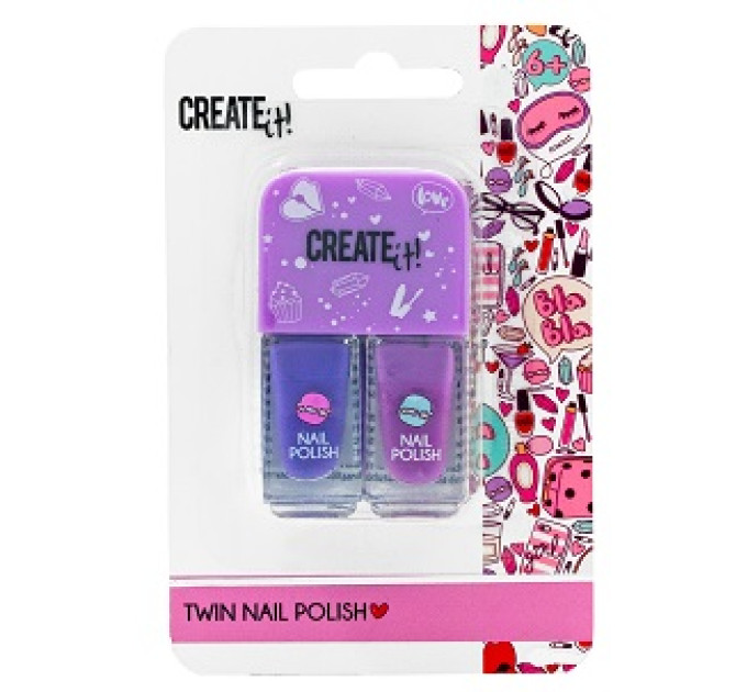 Create it! Набір лаків для нігтів Create It! Дуо 2 в 1 в асортименті