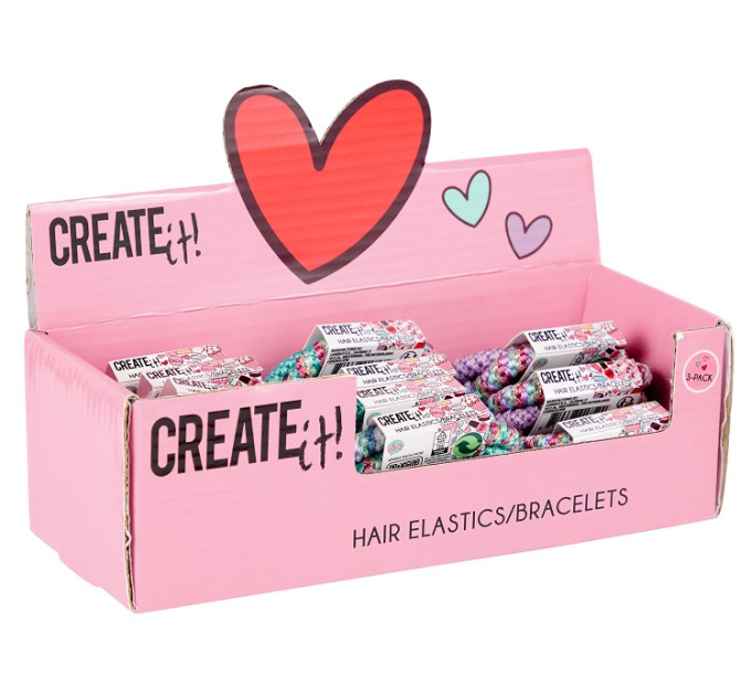 Create it! Набір гумок для волосся 3шт Create IT! в асортименті