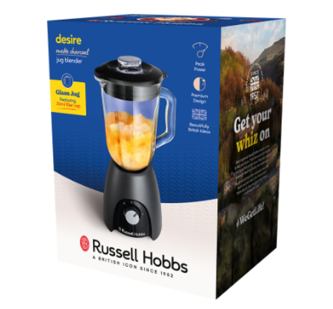 Russell Hobbs Стаціонарний  блендер Russell Hobbs 27121-56 Matte Charcoal Jug Blender
