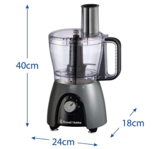 Russell Hobbs Кухонний комбайн Russell Hobbs 27111-56 Matte Charcoal Food Processor