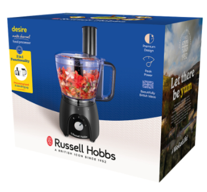 Russell Hobbs Кухонний комбайн Russell Hobbs 27111-56 Matte Charcoal Food Processor