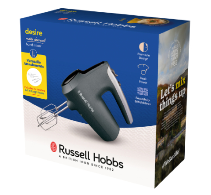 Russell Hobbs Міксер Russell Hobbs 27151-56 Matte Charcoal Hand Mixer