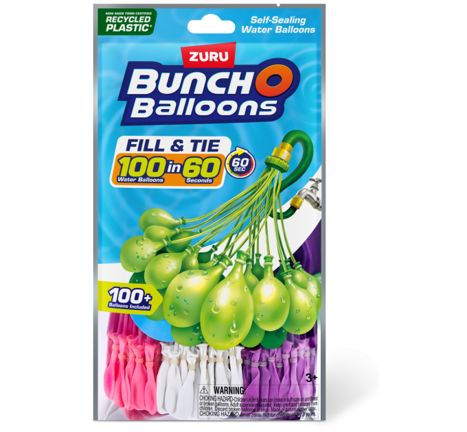 BUNCH O BALLOONS Ігровий набір Bunch O Balloons Водні кульки 100 шт/уп, в асортименті (56288UQ1)