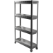 Violet House Етажерка 4-х ярусна Violet House 6014 Long Shelf GREY 54х18х91 см