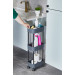 Violet House Етажерка 3-х ярусна Violet House 6020 Honeycomb GREY 17х27х73 см