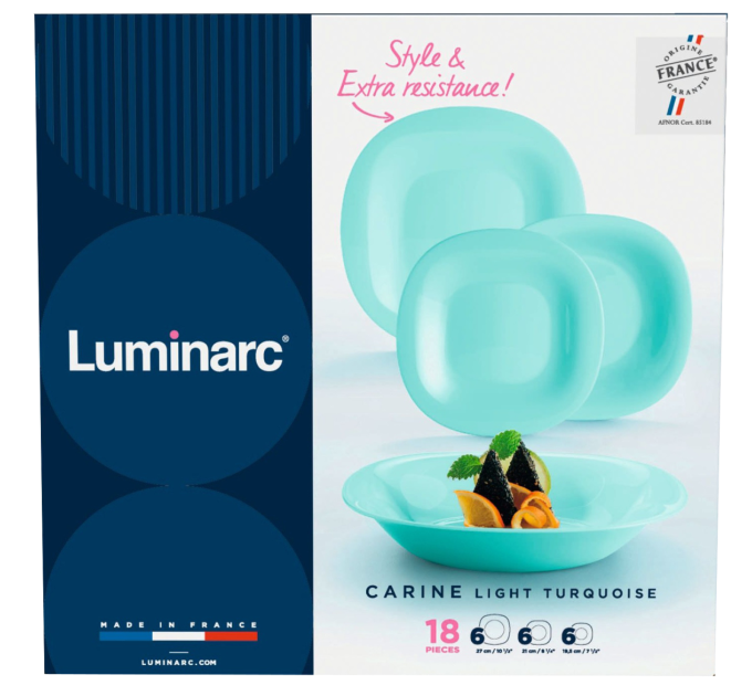 Luminarc Сервіз Luminarc Carine Light Turquoise, 18 предметів
