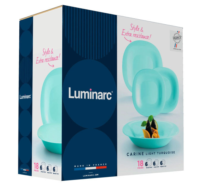 Luminarc Сервіз Luminarc Carine Light Turquoise, 18 предметів