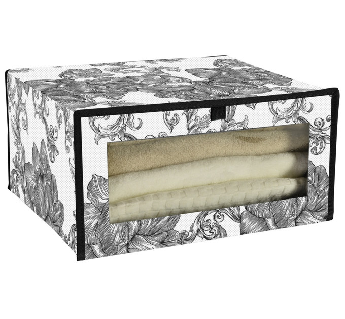 Idea Home Органайзер Idea Home NP-256 Anthracite Flowers 40x32x20 см