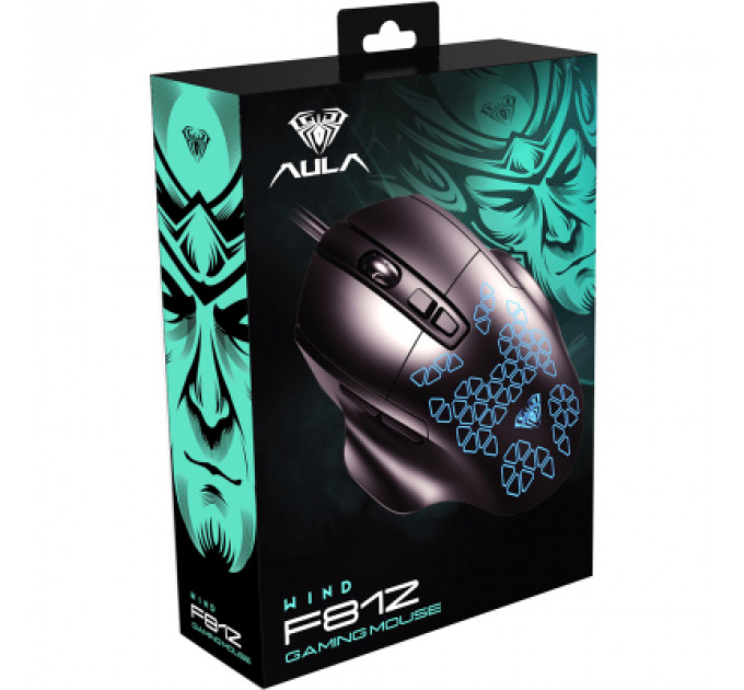 Мишка Aula F812 USB Black (6948391213132)