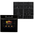 Gorenje Електрична духова шафа + газова варильна поверхня Gorenje SET BLACK GAS BO6735E02BK + G641EB