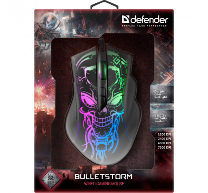 Мишка Defender Bulletstorm GM-928 USB Black (52928)