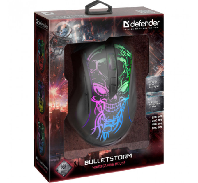 Мишка Defender Bulletstorm GM-928 USB Black (52928)