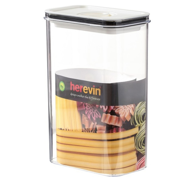 Herevin Контейнер HEREVIN Canister-Vacuum Lid-White-Black 2.5 л (161189-000)